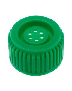 Celltreat Flask Cap, Green, 70mm Dia.,, Vent Type