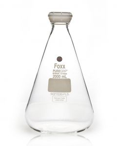 Foxx Life Sciences Erlenmeyer / Conical Flasks With Gl45 Screw Ca; FOX-5021030-Fls