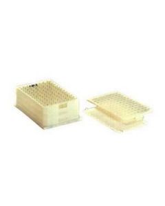 JG Finneran Porvair 10ml Mtp System Abs Plate With Molded Tan Ptfesilicone Liner & Glass 9x30mm Flat Bottom Vials
