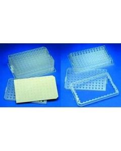 JG Finneran Porvair 15ml Mtp System Topas Plate With Molded Tan Ptfesilicone Liner & Glass 9x44mm Conical Vials