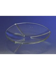 Corning Pyrex 100mm Diameter Ribbed Watch Glass/Beaker Cover