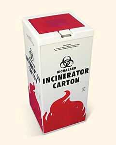 Bel-Art Polypropylene Cover For Biohazard Incinerator Disposal Carton F13205-0001