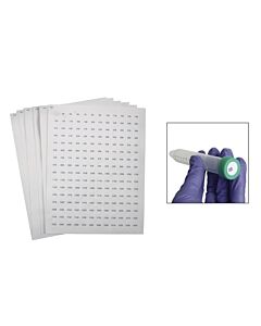 Bel-Art Cryogenic Storage Label Sheets; 13mm Dots For 1.5-2ml Tubes, White (3840 Labels)