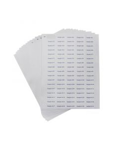 Bel-Art Cryogenic Storage Label Sheets; 33x13mm For 1.5-2ml Tubes, White (1700 Labels)