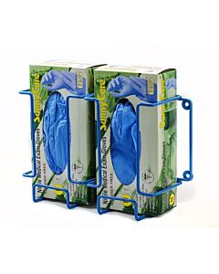 Bel-Art Poxygrid Glove Dispenser Rack; Double Box Holder, 12 X 4¼ X 8¼ In., Blue