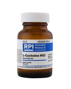 RPI L-Cysteine Hydrochloride Monohydr; RPI-C81020-25.0