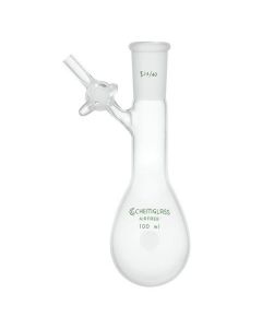 Chemglass Life Sciences Af-0520-03 Airfree Schlenk Single Neck Reaction Flask, 50 Ml