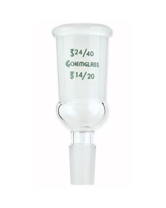 Chemglass Adapter, Connecting, 24/40 Top Outer, 14/20 Lower Inner; CHMGLS-Cg-1002-31