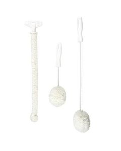 Chemglass Life Sciences Cleaning Brush, 7/8" Dia X 16" Long. Soft Sponge Foam Brush Cleans Glassware Without Absorbing Water. Foam Bristles Never Become Soggy Or Limp. Will Also Not Scratch Or Chip Fragile Glass Items.