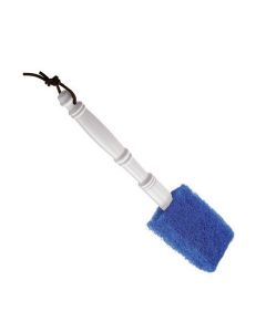 Chemglass Life Sciences Brush Cleaning, Cylindrical Reactor, With 9" Handle. Brush Has A 3" Wide X 4-1/2" Rectangular Non-Abrasive Scrubbing Pad At The End Of Either A 9" Or 33" Handle For Cleaning Larger Cylindrical Reactors.