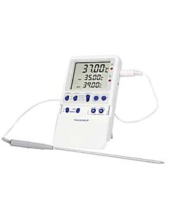 Antylia Control Company Traceable Calibrated Extreme-Accuracy Digital Thermometer, 0/25/37°C; 1 Stainless Steel Probe