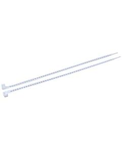 Antylia Cole-Parmer Essentials 40 Pound Nylon Ladder Cable Zip Ties, 11.5" L, White; 1000/PK