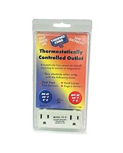Antylia Cole-Parmer Essentials BriskHeat THERMO-CUBE Thermostatically controlled power outlet, On at 35F / Off at 45F