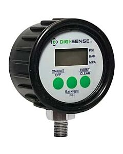 Antylia Digi-Sense Digital Pressure Gauge, 0 to 30 psi, 2.5" dia, 1/4" NPT(M)