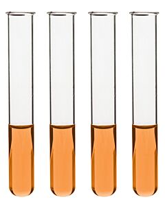 Eisco Labs 48PK Test Tubes, 7mL, 12x100mm - Rimmed - Light Wall, 1mm Thick - Borosilicate 3.3 Glass
