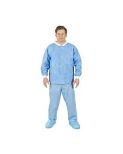 Halyard Blue Protective Lab Jackets