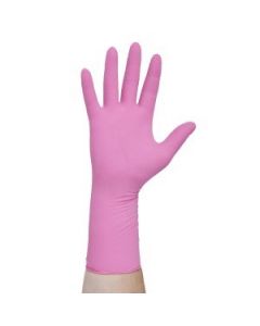 Halyard Underguard Pink Powder-Free Nitrile Exam Gloves