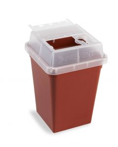 Heathrow Scientific Sharps Container 1 litre, red, pk18 - HEATH-HS120177