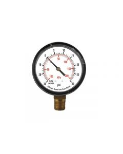 Fischer Technical 2" Vacuum Gauge With 1/4" Connection -FT-HVG-004