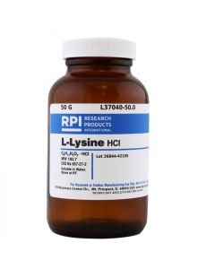 RPI L-Lysine Hydrochloride, 50 Grams; RPI-L37040-50.0