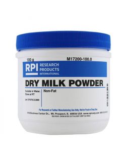 Research Products International Dry Powder Milk, 100 Grams - RPI; RPI-M17200-100.0