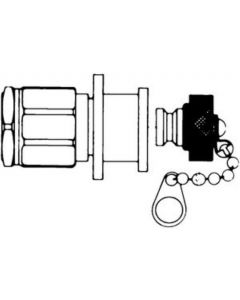 Millipore Hose Connector, 1/8 In. Nptf Quick-Release Valve
