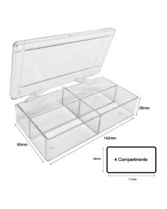 MTC Bio MultiBox , 4 compartments, 85 x 85 x 30mm ; MTC-B1204