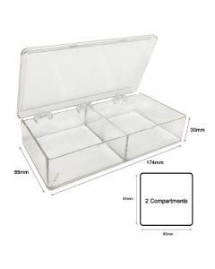 MTC Bio MultiBox, 2 compartments, 85 x 85 x 30mm
