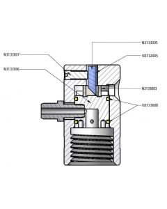 Perkin Elmer Dpc Clamp Screw For High Pressure 100 Ml, 100 Ba, PE-N3133007