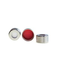 Perkin Elmer 1.3 Mm, Ptfe/Silicone (Red/White) Headspace Screw Caps With Ultra Low Bleed Septa (100/Pack) - PE (Additional S&H or Hazmat Fees May Apply)