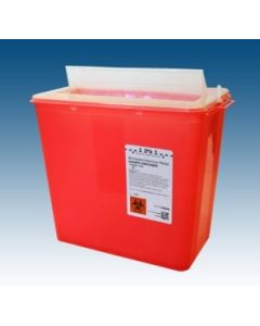 PlastiProducts Big Mouth Container, 8 Qt Red, 20/Cs