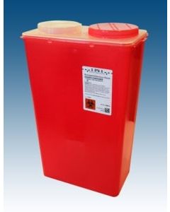 PlastiProducts Big Mouth Container, 14 Qt Red, 10/Cs