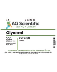 AG Scientific Glycerol, USP Grade, 1 L