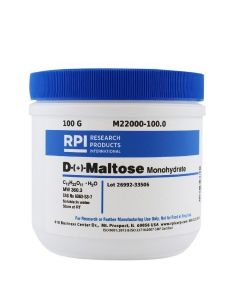 RPI D-(+)-Maltose Monohydrate, 100 Gr; RPI-M22000-100.0