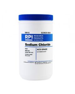 RPI Sodium Chloride, ACS Grade, 500 G; RPI-S23025-500.0