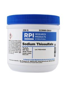 RPI Sodium Thiosulfate, 250 Grams - R; RPI-S23060-250.0