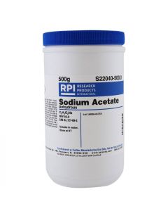 Research Products International Sodium Acetate, Anhydrous, 500 Gr; RPI-S22040-500.0
