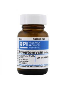 RPI Streptomycin Sulfate, 25 Grams ; RPI-S62000-25.0