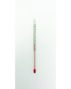 United Scientific Supply Thermometer, Red Liquid, 6,  Total Immersion, Dual Scale, -20 To 110 C  0 To 230 F; USS-THPCF6