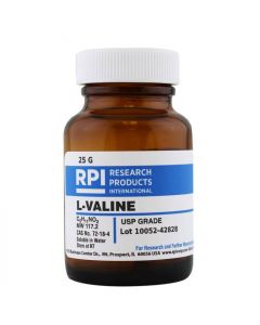 RPI L-VALINE, USP GRADE, 25 GRAM - RP; RPI-V42020-25.0