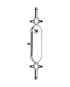 Gas Collection Tube w/PTFE Plug and Side Outlet