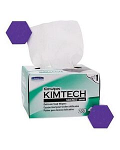 Kimberly-Clark Kimwipes® Ex-L Delicate Task Wipers, Disposable, Popup Box, 4½" X 8½", White, 286/Pk, 60 Pk/Cs (36 Cs/Plt)