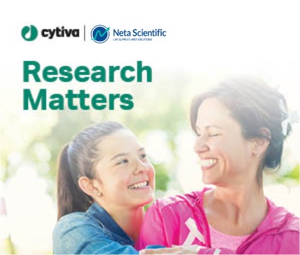 During October, purchase any select Cytiva product, and Cytiva will donate $1 to the Breast Cancer Research Foundation (BCRF).  
