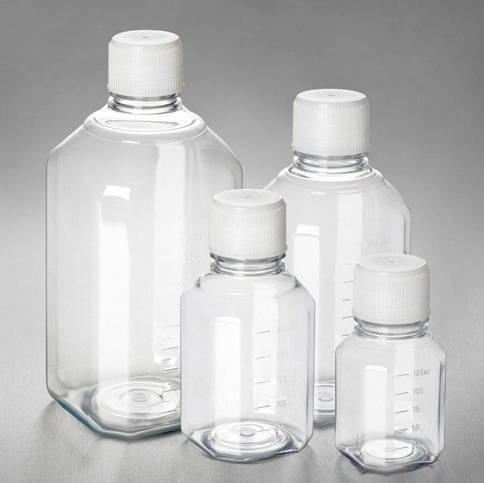 To meet the growing demand for aqueous solution storage, Corning offers a wide range of break-resistant, leak-proof PET media bottles which offer an easy-to-handle and efficient alternative to glass.