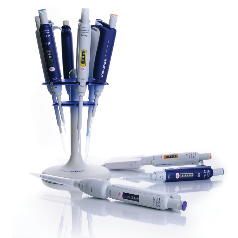 Explore DWK Life Sciences' wide selection of Socorex® manual and electronic pipettes, CALIBREX™ dispensers, and Qualitix®  tips. 